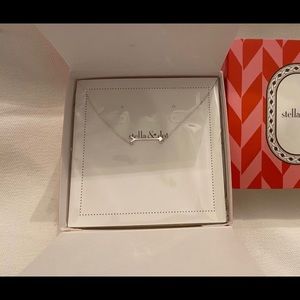 Stella & Dot Sterling Silver Arrow Necklace